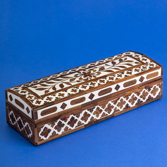 Jodhpur Wood Inlay Decorative Box - Home Works