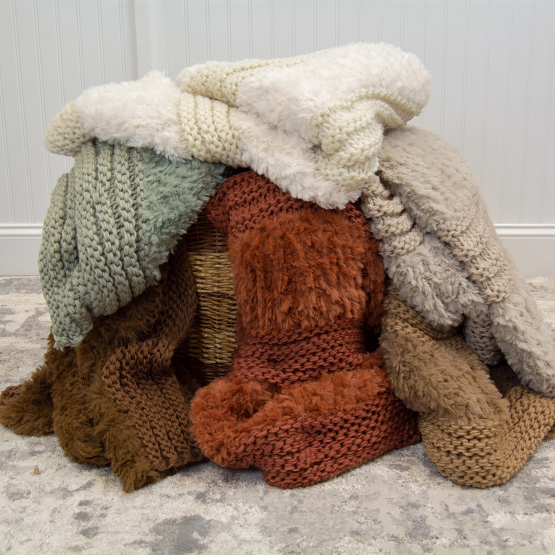 Plush Knit Throw Blanket - Home Works