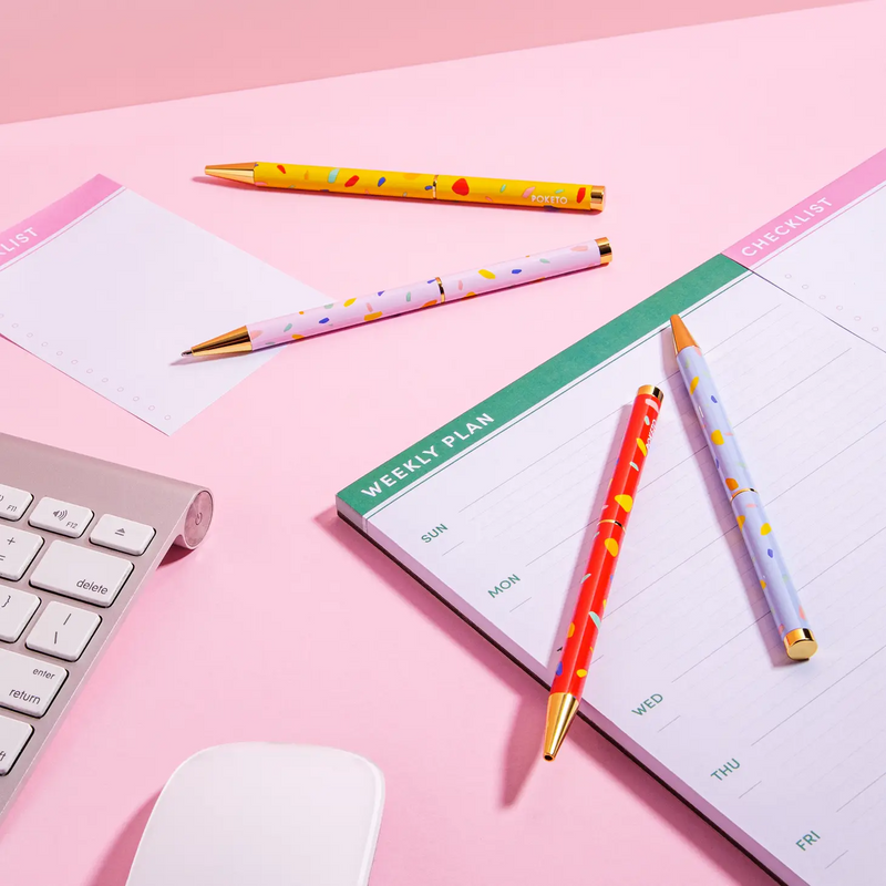 Pattern Twist Pens Set of 4 - Home Works