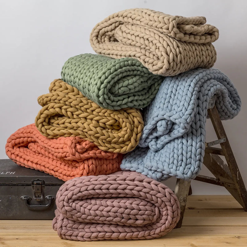 Chunky Knit Throw - Home Works