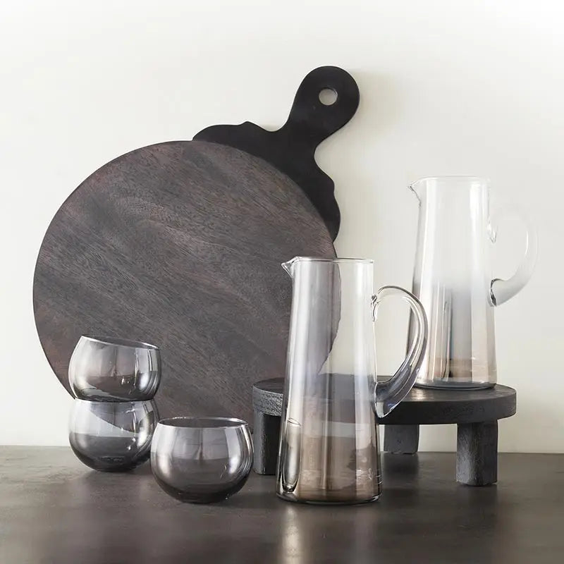Ombre Smoke Glass Pitcher - Home Works