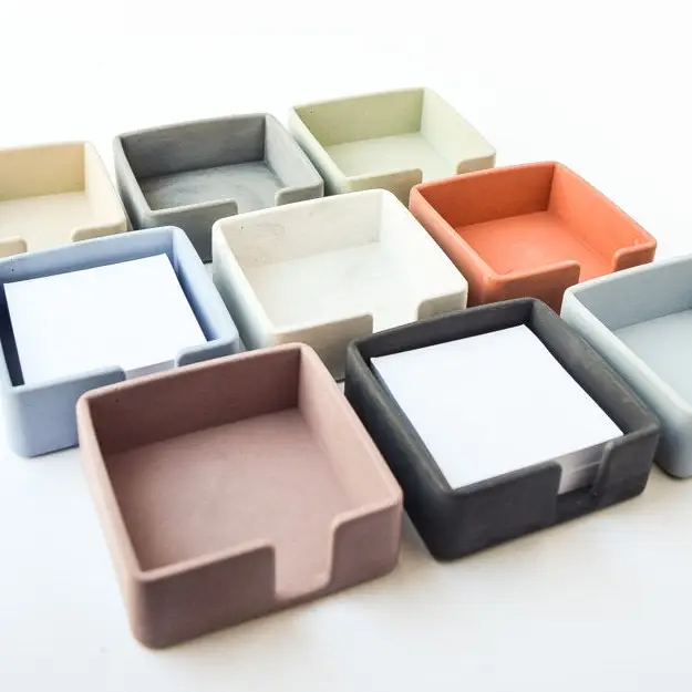 Concrete Sticky Note Holder - Small - Home Works