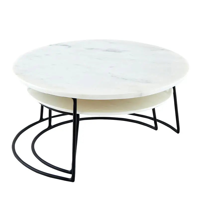 White Marble Nesting Trays - Home Works