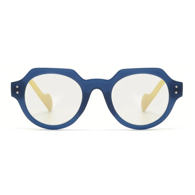 Blue Light Reading Glasses in Blue & Yellow - Home Works