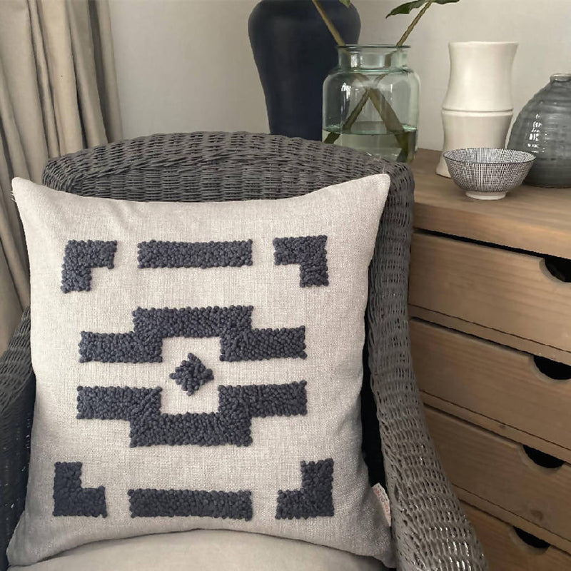 Punch Needle Ndebele Pillow - Home Works
