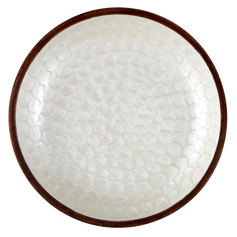 Inlaid Walnut Decor Bowl - Home Works