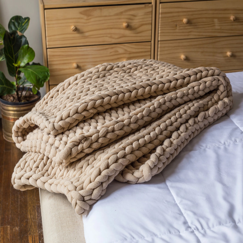 Chunky Knit Throw - Home Works