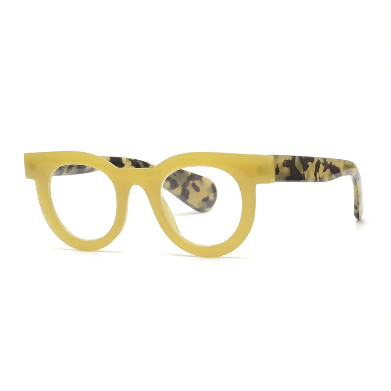 Blue Light Reading Glasses in Yellow Tortoise - Home Works