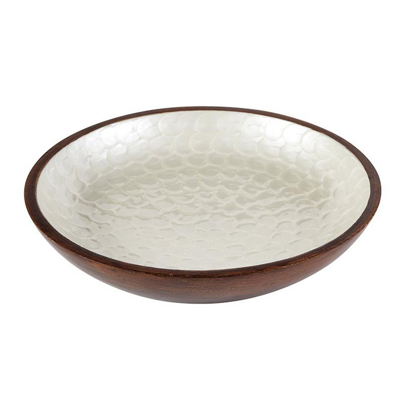 Inlaid Walnut Decor Bowl - Home Works