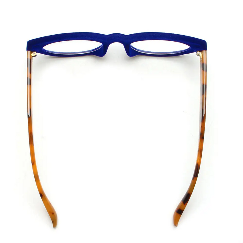 Blue Light Reading Glasses in Cobalt Blue - Home Works