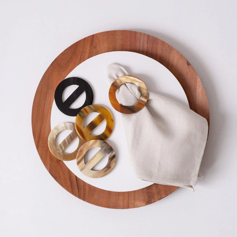 Horn Napkin Ring Set - Home Works