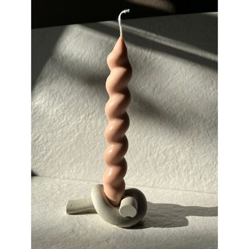 The Knot Concrete Candle Holder - Home Works
