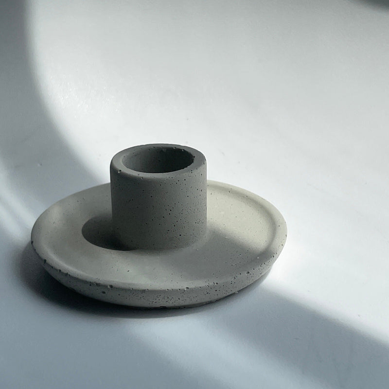 Traditional Concrete Candle Holder - Home Works