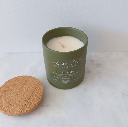 HomeWick 12oz Soy Candle - Serenity - Home Works