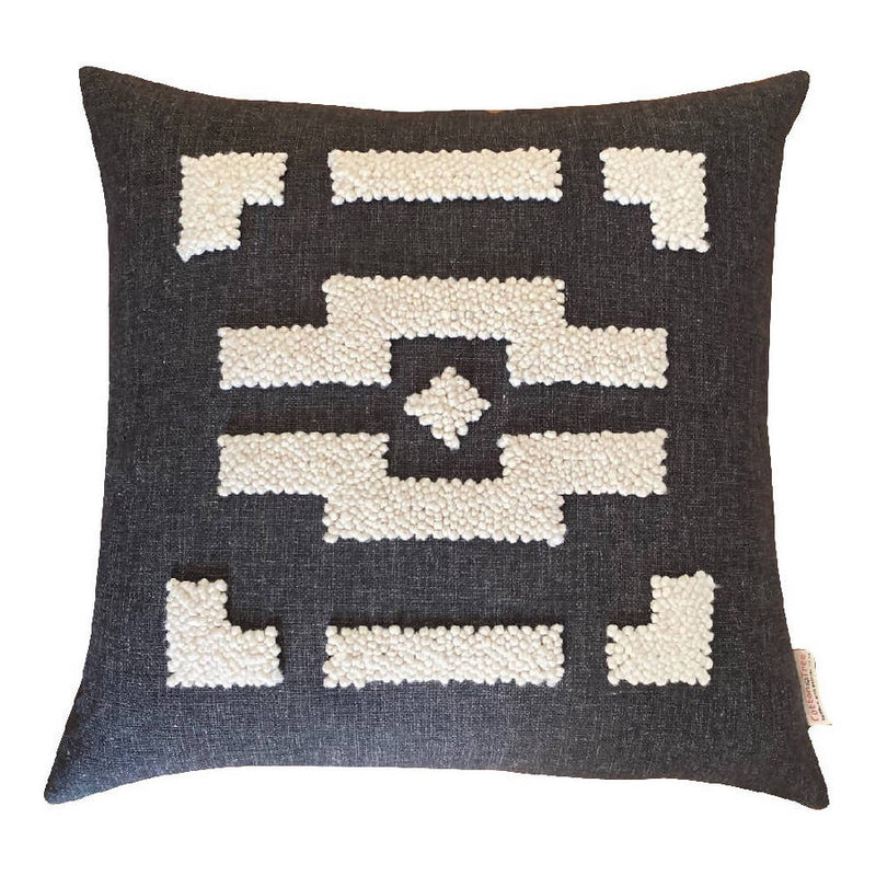 Punch Needle Ndebele Pillow - Home Works