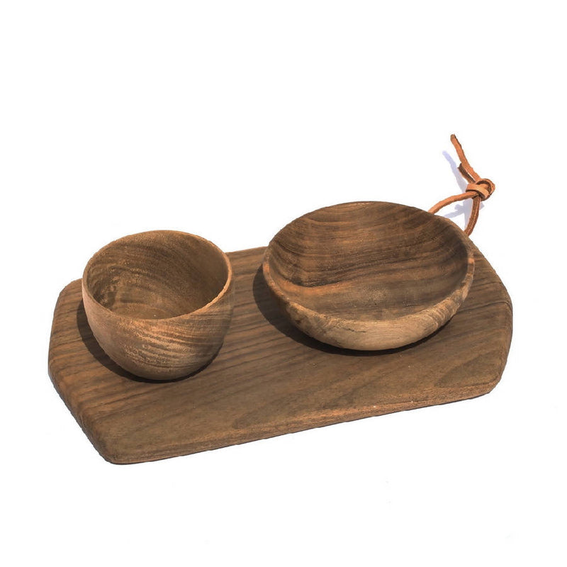 Rectangular Cutting Board & Bowls - Home Works