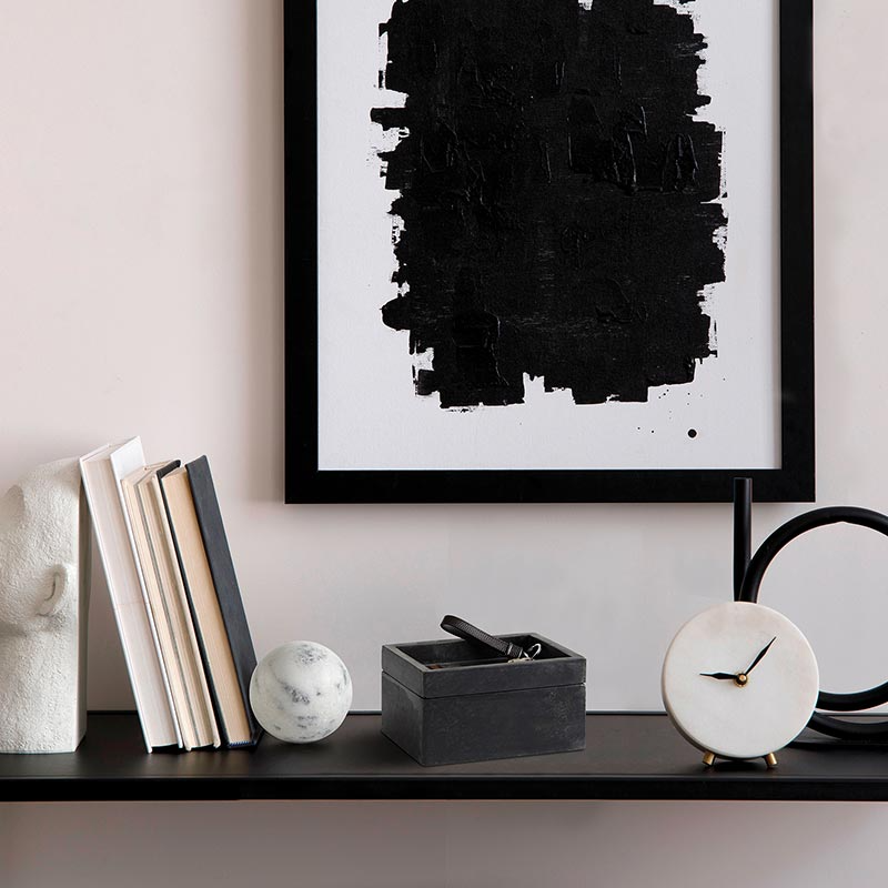 White Marble Sphere - Home Works