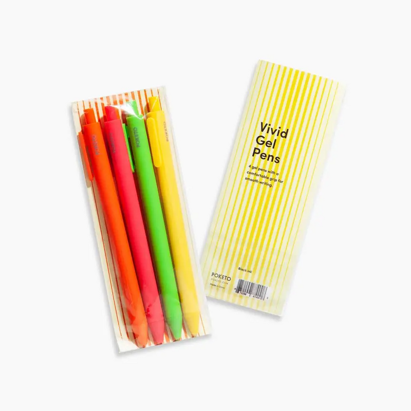 Vivid Gel Pens Set of 4 - Home Works