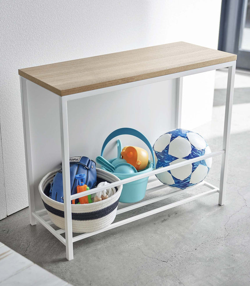 Entryway Storage Organizer (18" H) - Steel + Wood - Home Works