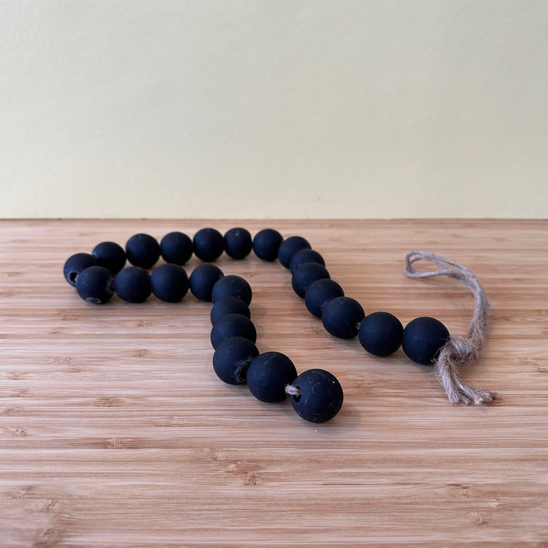 Decor Beads - Black Glass - Home Works
