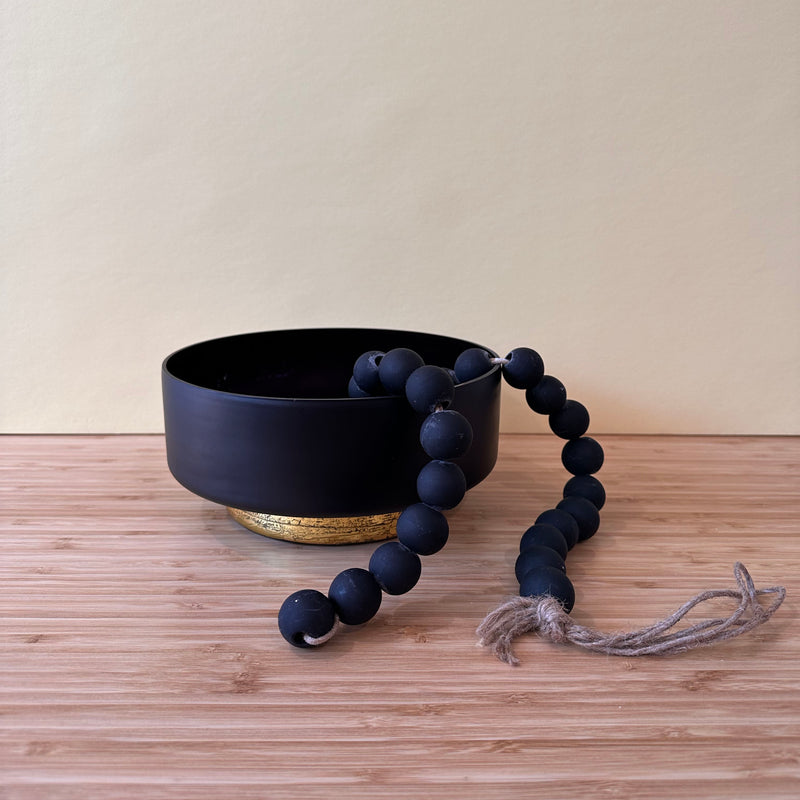 Decor Beads - Black Glass - Home Works