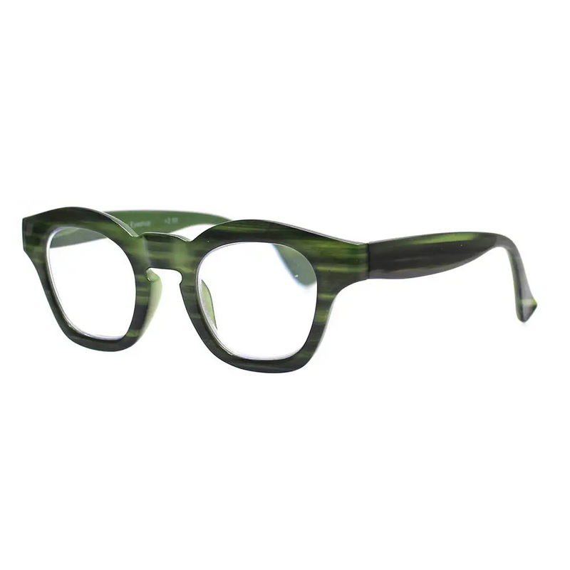 Blue Light Reading Glasses in Green & Black - Home Works