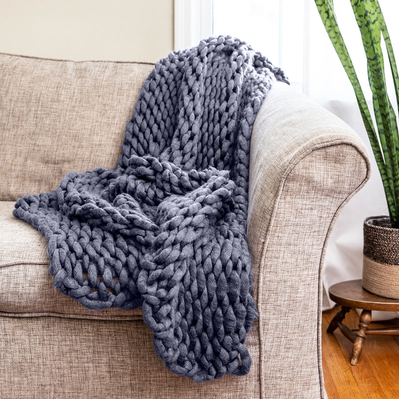 Chunky Knit Throw - Home Works