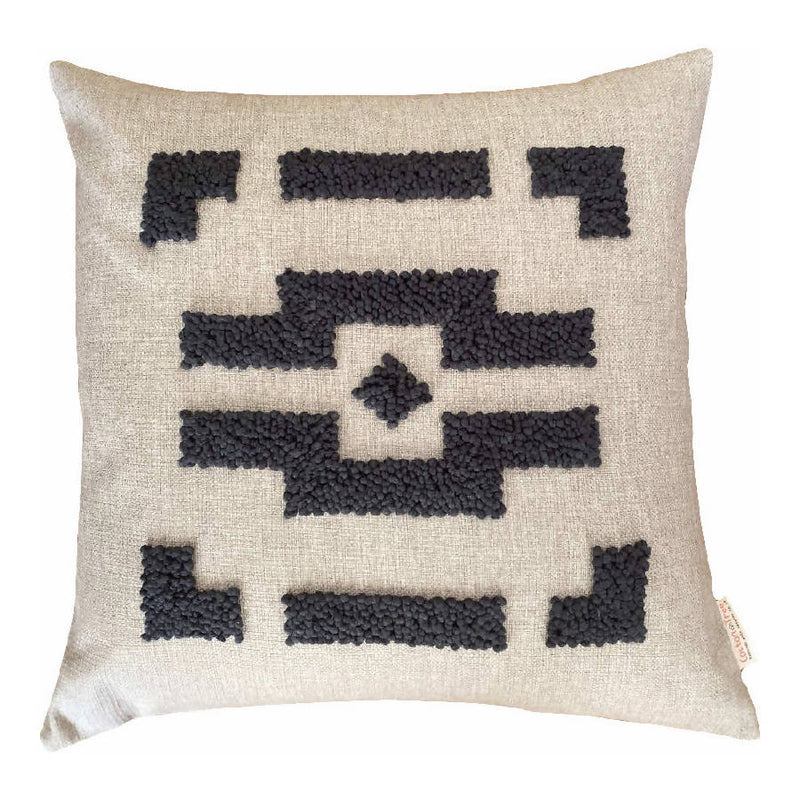 Punch Needle Ndebele Pillow - Home Works