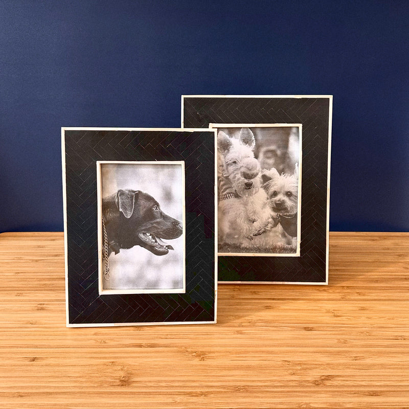 Bone Inlay Frame in Black and White - Home Works