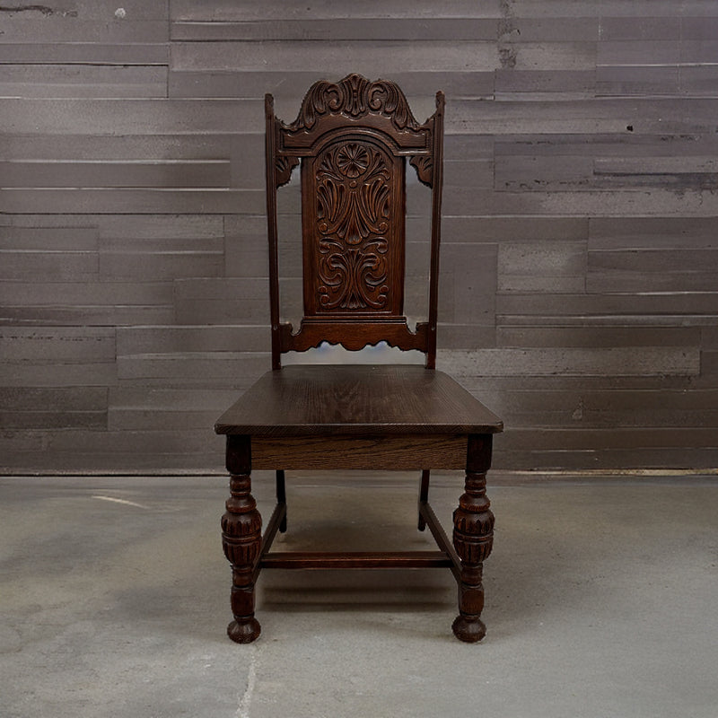 Gothic Revival Hardwood Dining Chairs Set of 4 - Home Works