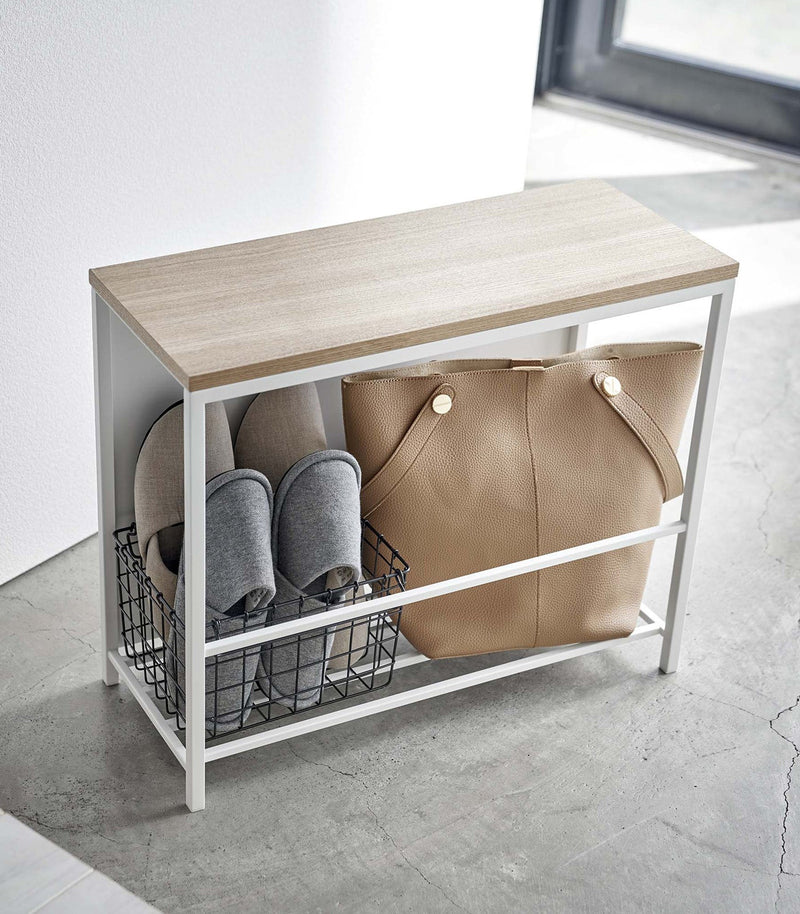Entryway Storage Organizer (18" H) - Steel + Wood - Home Works