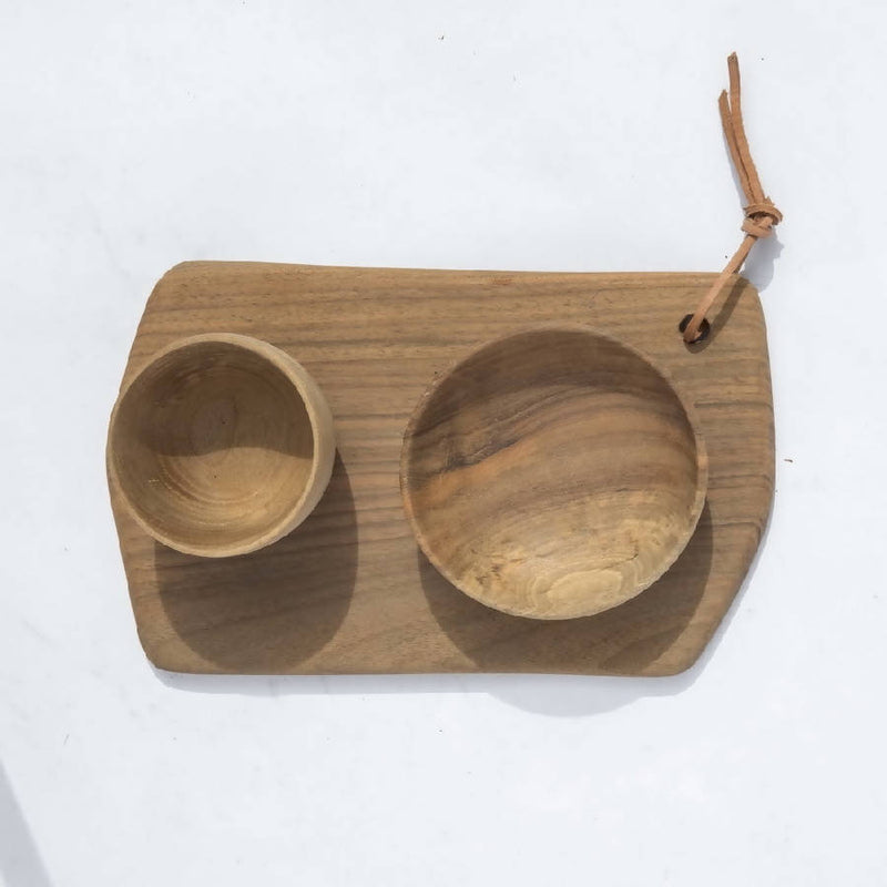 Rectangular Cutting Board & Bowls - Home Works