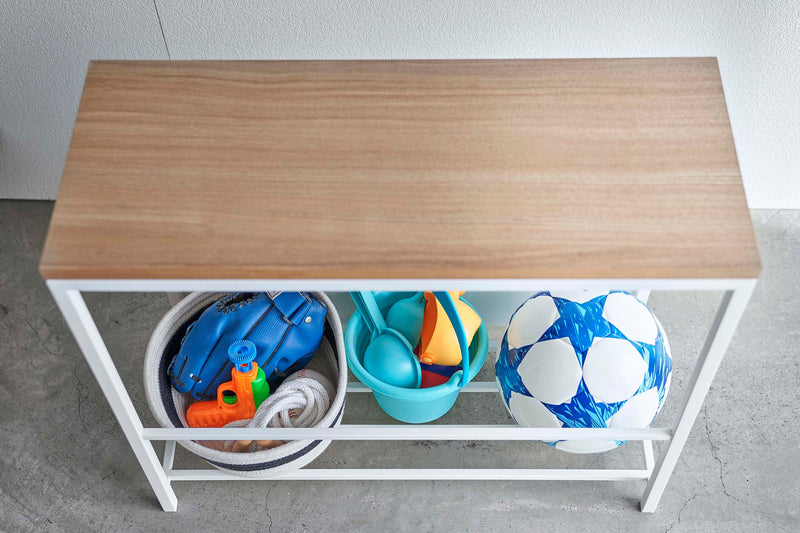 Entryway Storage Organizer (18" H) - Steel + Wood - Home Works