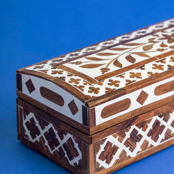 Jodhpur Wood Inlay Decorative Box - Home Works