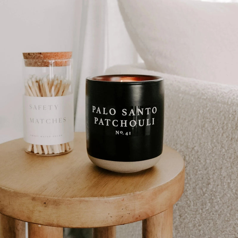 Palo Santo Patchouli 12oz Soy Candle - Home Works