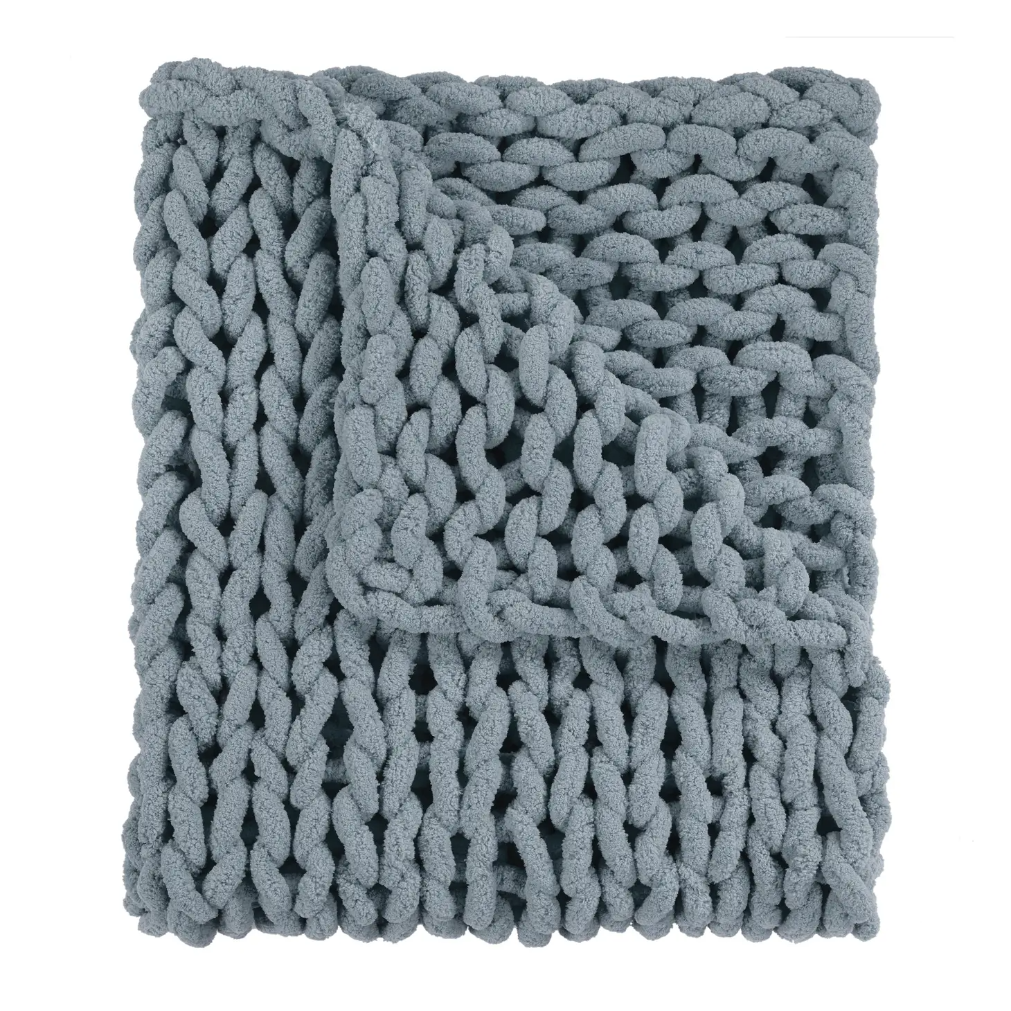 Chenille Chunky Knit Throws - Home Works