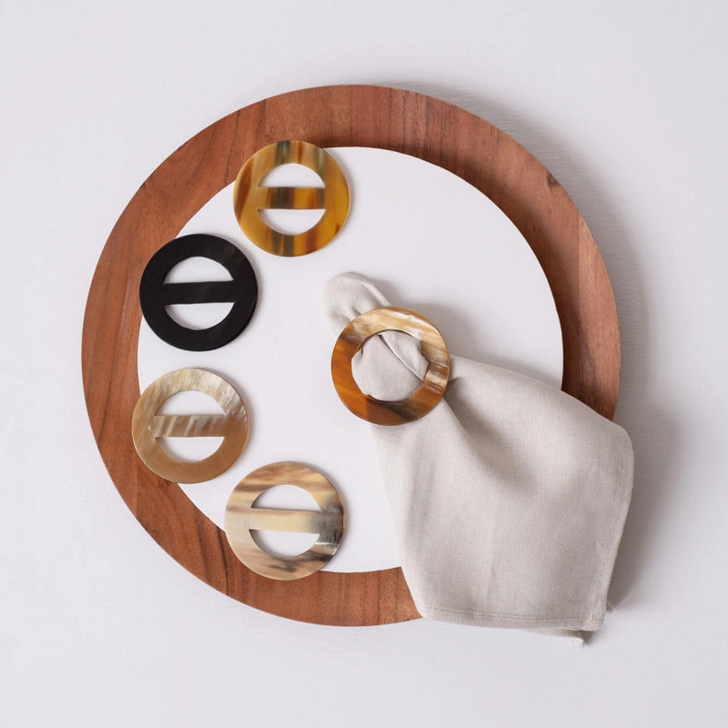 Horn Napkin Ring Set - Home Works