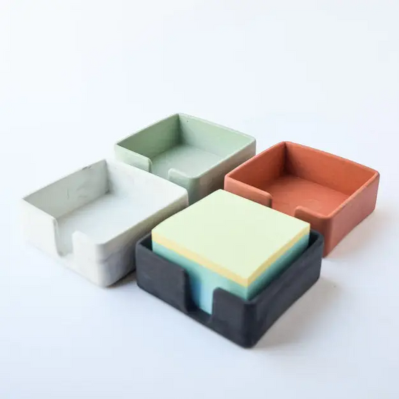 Concrete Sticky Note Holder - Small - Home Works