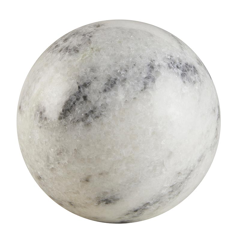White Marble Sphere - Home Works