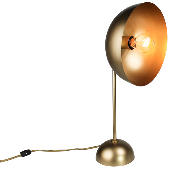 Rhea Table Lamp in Brass - Home Works