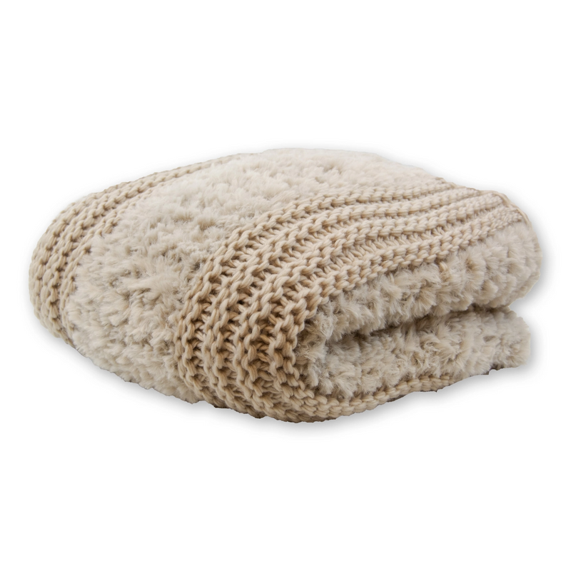 Plush Knit Throw Blanket - Home Works