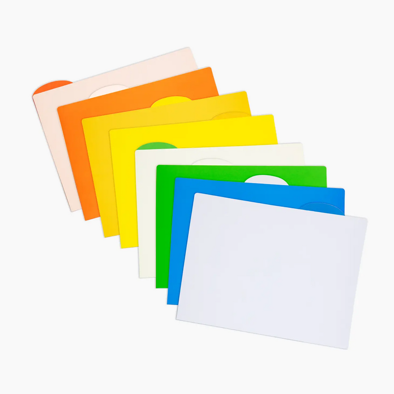 Colorblock File Folder Set of 8 - Home Works