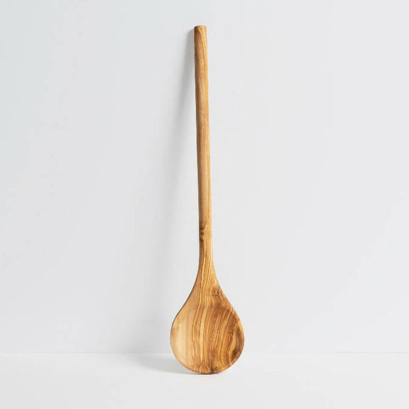 Round Olive Wood Cooking Spoon - Home Works