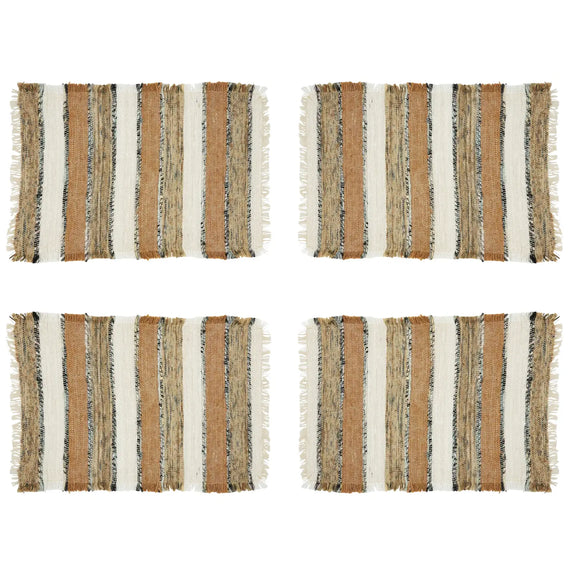 Natural Striped Placemat Set of 4 - Home Works