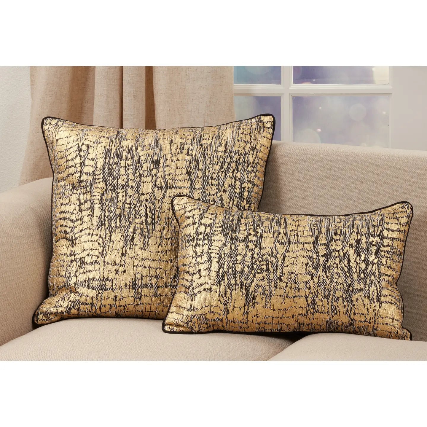 Animal Foil Throw Pillow - Home Works