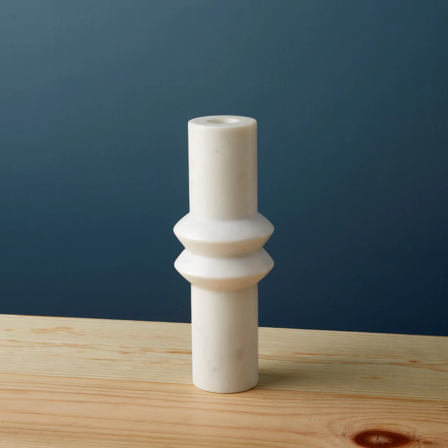 Aruna Marble Candlestick Holder, Tall - Home Works
