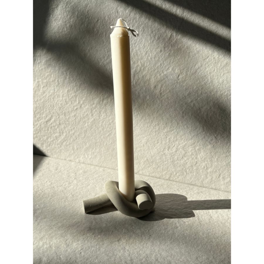 The Knot Concrete Candle Holder - Home Works