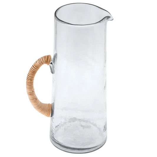Cane Wrapped Glass Pitcher - Home Works