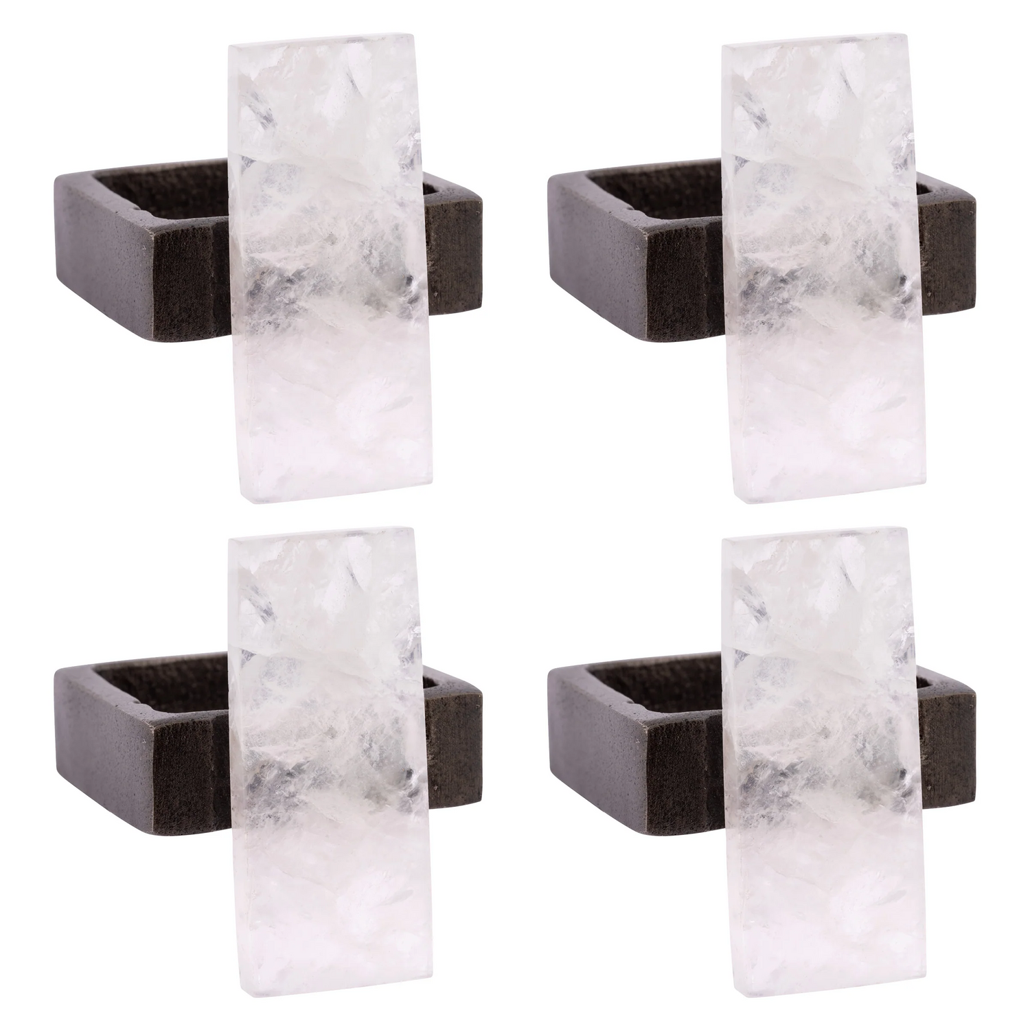 Crystal Napkin Ring Set of 4 - Home Works