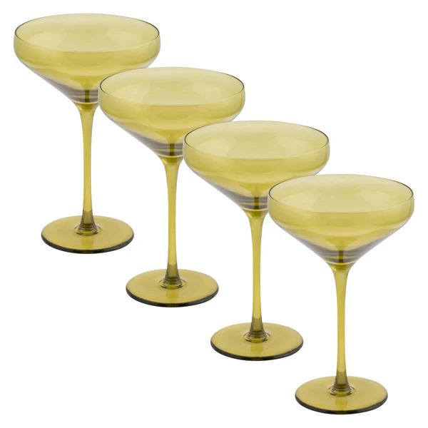 Olive Martini Coupe Set of 4 - Home Works